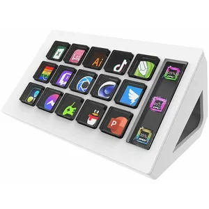 XYSTEC Contrôleur de streaming avec 15 touches macro personnalisables - blanc pas cher