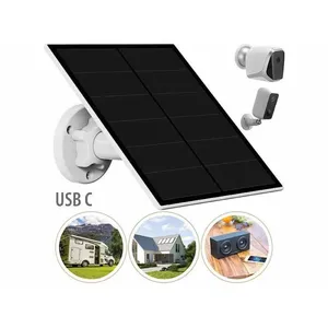 REVOLT Panneau solaire 5 W pour caméra IP avec port USB-CVendu paramazon
