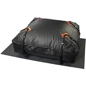 Comparateur de prix : LESCARS Coffre de toit souple en toile de bâche étanche 425 L avec tapis