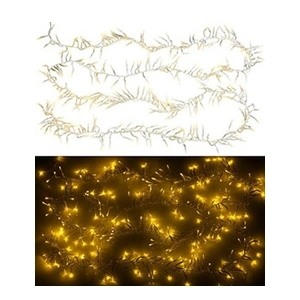 Lunartec Guirlande lumineuse tombante 3 m à 300 LED - Blanc chaud