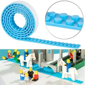 Infactory : Bande adhésive 1 m pour briques de construction - Bleu cie...Vendu parfnac
