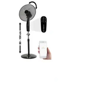 Comparateur de prix : SICHLER HAUSHALTSGERATE Ventilateur sur pied 60 W connecté, Ø 37 cm, compatible Amazon Alexa et Google Assistant
