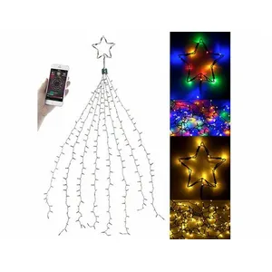 Comparateur de prix : Lunartec : Guirlande lumineuse effet cascade pour sapin de Noël, 320 L...