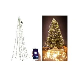 Comparateur de prix : Lunartec : Guirlande connectée pour sapin de Noël avec 8 fils et 320 LED