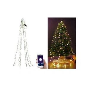 Lunartec : Guirlande connectée pour sapin de Noël avec 6 fils et 240 LED pas cher