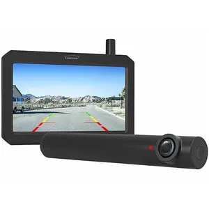 Comparateur de prix : Lescars : Caméra de recul sans fil solaire avec moniteur