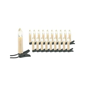 LUNARTEC Guirlande imitation bougie - 20 lampes LED pas cher