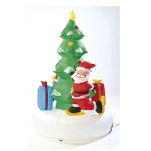 Infactory Sapin de Noël autogonflant rotatif, 150 cm pas cher