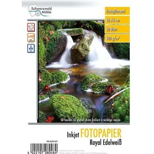 Schwarzwald Mühle Papier photo Edelweiss brillant - 180 G