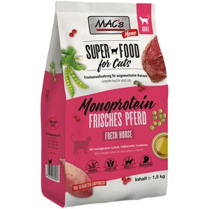 MAC's Cat Katzenfutter Adult Monoprotein Pferd Trockenfutter 1,5kg getreidefrei pas cher