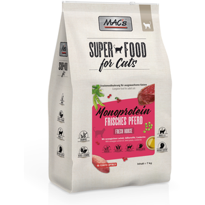 Comparateur de prix : MAC's Croquettes pour chat Monoprotéine Cheval Superfood 7 kg Sans céréales