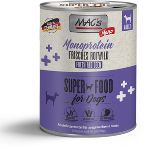 Comparateur de prix : MAC's Mono Sensitive 6 x 800 g pour chien - gibier