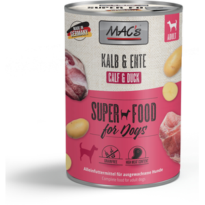Comparateur de prix : AEG MAC's adulte superfood 6 x 400 g - veau, canard