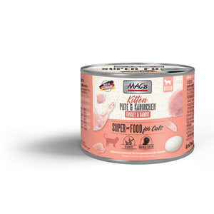 Comparateur de prix : MAC's 6 x 200 g pour chat - kitten (dinde, lapin)
