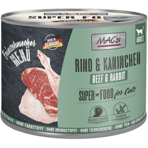 Comparateur de prix : MAC's Fin Gourmet 6 x 200 g pour chat - Boeuf & Lapin