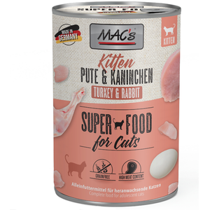 MAC's 6 x 400 g pour chat - kitten (dinde, lapin) pas cher