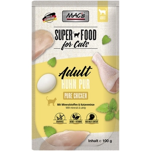 12x100g MAC's pur poulet - Pâtée pour chat pas cher