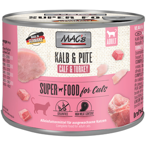 6x200g veau / dinde MAC's - Nourriture pour Chat pas cher