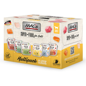 paquet mixte (6 variétés) MAC's Cat en barquettes - Sachet pour chat pas cher