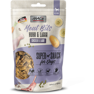 MAC's MAC’s Meat Bits pour chien - poulet, agneau (120 g) pas cher