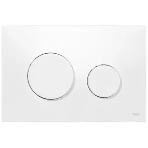 Tece - plaque de commande loop plastic blanche pas cher