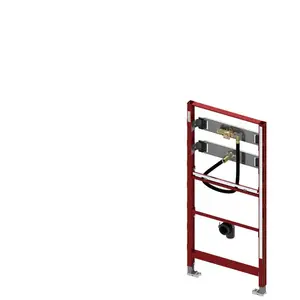 Bati-support urinoir TECE - Rouge - 500 mm - Métal