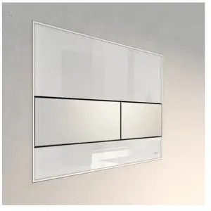 Comparateur de prix : TECE 9240801 PLAQUE DE DÉCLENCHEMENT CARRÉE BLANC-ACIER INOXYDABLE