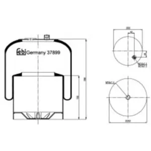 Soufflet à air, suspension pneumatique FEBI BILSTEIN 37899 pas cher