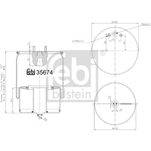 Soufflet à air, suspension pneumatique FEBI BILSTEIN 35674 pas cher