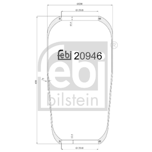 FEBI BILSTEIN Soufflet à air, suspension pneumatique (Ref: 20946) pas cher