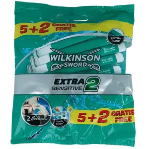 Wilkinson Rasoir Extra 2 Sensitive - Sachets de 5 Rasoirs pas cher