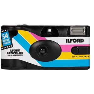 Ilford Harman Ilfocolor appareil photo jetable Rapid Demi Format 54 vues pas cher