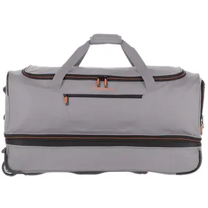 Travelite Basics Wheeled Duffle 70 Expandable grey / green pas cher