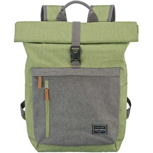 Comparateur de prix : travelite Sac à dos vert gris pour femme et homme Basic Rollup Backpack Green / Grey 266621