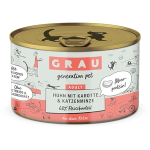 Lot Grau menu gourmand sans céréales 12 x 200 g pour chat - poulet, ca... pas cher