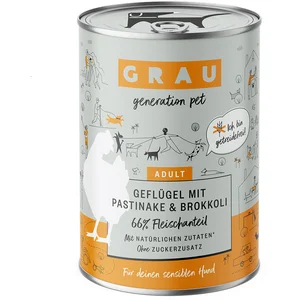 Comparateur de prix : 6x 400g GRAU nourriture pour chien volaille avec panais/brocoli nourriture pour chien humide