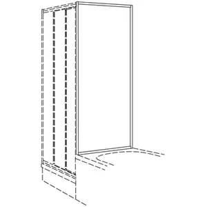 Koralle Twiggy Top Paroi latérale, pour porte pliante, pour porte battante, pour porte pivotante, pour porte coulissante, V410507016A21, TDTTK 70 pas cher