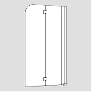 Koralle myDay Pare-baignoire, mobile, VB04213214DA1, BF2A R 132Vendu parreuter