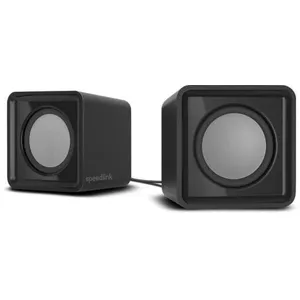 Enceintes 2.0 Speedlink Twoxo - Noir - USB et prise jack 35 mm - 24 watts RMS
