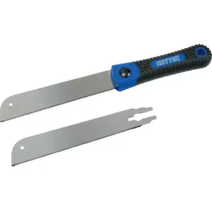 Heytec scie japonaise 32 cm 2 Lames Bleu / Noir pas cher