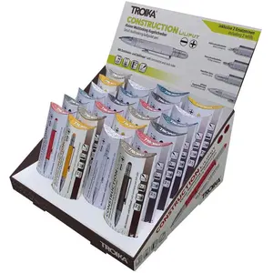 Troika, Stylo, Thekendisplay 24xCONSTRUCTION LILIPUT Kugelschreiber (2... pas cher