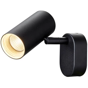 SLV Spot mural LED Noblo, 3 000 K, noir, 13 cm, métal pas cher