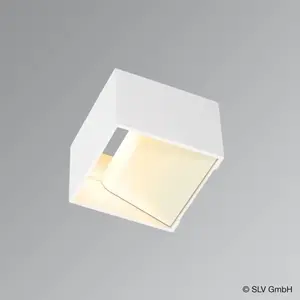 Applique murale logs in, carrée, blanche, 5w led 151321 slv