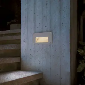 Comparateur de prix : SLV Brick downunder led, encastré, rectangulaire, gris argent, led 3000k