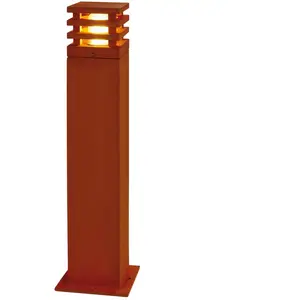 Comparateur de prix : SLV Rusty carre 70 borne, fonte rouillée, e27 éco. éNergie, max. 11W, ip55