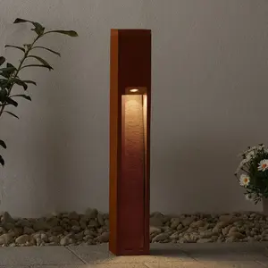 Comparateur de prix : SLV Rusty slot 80, borne extérieure, fonte rouillée, e27, 11w max, ip44