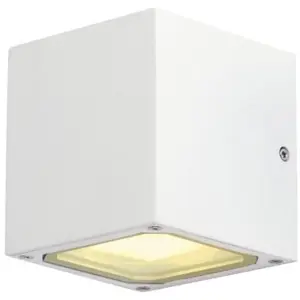 SLV Sitra cube, applique extérieure, blanc, gx53/tcr-tse, 2x 9w max, ip44