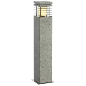 Comparateur de prix : SLV Arrock granite 70 borne, granit, poivre & sel, e27, max. 15w