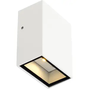 SLV 232461 QUAD 1 wall lamp, square, white, LED, 1x3W, warm-white pas cher