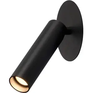 SLV Spot karpo 30 sur patère - 7,5w - 3000°k - 450lm - avec ampoule - noir
